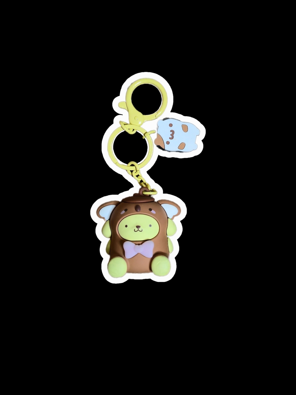 Pompompurin Koala Outfit Sanrio Keychain Animal Kawaii Yellow Bow Pastel